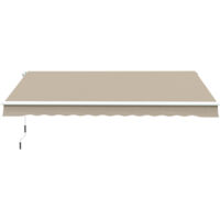 Tende da sole avvolgibili 4x2,5 m, impermeabile, métal et aluminium, beige