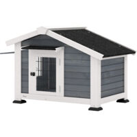 Nicchia per Cane in Legno per Esterno, 98x76x69.5cm