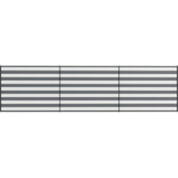 Paravent de plage pliable coupe-vent en polyester avec barres en acier, 540x150 cm, gris