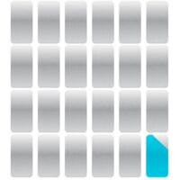 24 plaques métalliques adhésives pour supports magnétiques, bandes de 2,36 x 1,18 pouces