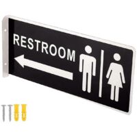 Panneaux de toilettes pour entreprises - Toilettes hommes et femmes - Unisexe
