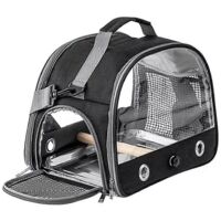 Sac à dos de transport pour perroquet, cage de voyage portable pour petits animaux C