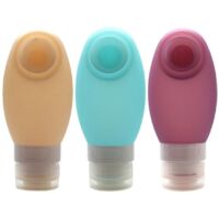 Applicateur de crème solaire, applicateur de lotion solaire rechargeable, applicateur portable pour voyager avec de la crème solaire (lot de 3), comme illustré