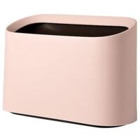 petite poubelle, poubelle de bureau, poubelle de 1,5 litre, poubelle de maquillage de bureau, jolie poubelle en plastique