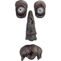 Visage d'arbre de jardin, Décoration visage de vieil homme sur un arbre, Visages d'arbres en résine à câliner fantaisistes