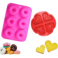 Moule en silicone, moule à muffins en silicone, moule à gaufres, moule à beignets, ustensiles de cuisson