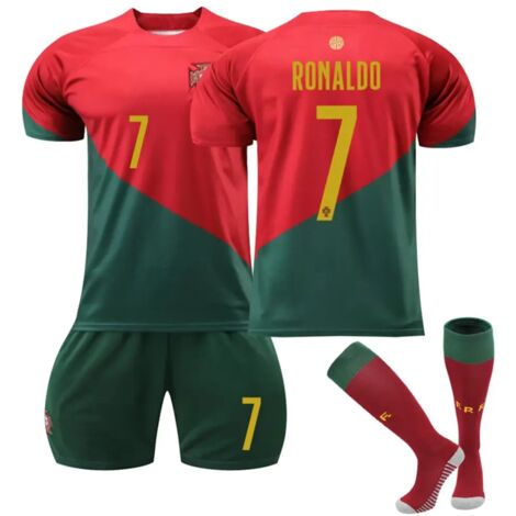 Maillots de football pour enfants et adultes - Collection Portugal 7-22