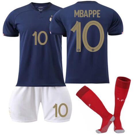 Maillot France Coupe du Monde 10, tenue football enfant adulte, équipement sportif-M