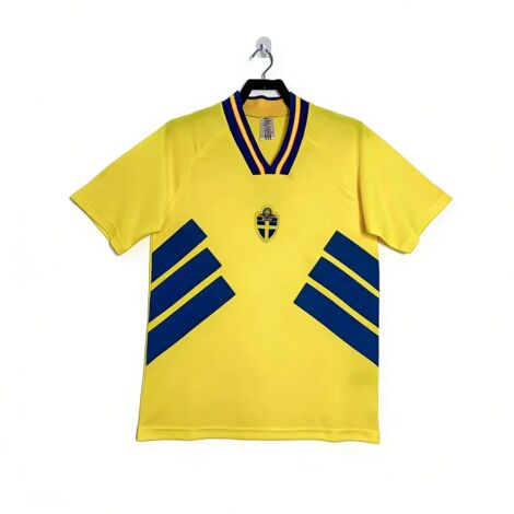 Maillot rétro vintage Suède 1994 pour adulte, T-shirt domicile, tailles S à 2XL-L