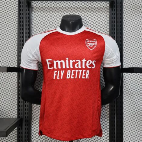 Maillot de football Arsenal classique rouge et blanc respirant à séchage rapide manches courtes-S
