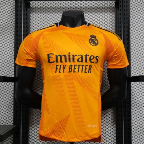 Maillot extérieur du Real Madrid 2024-2025, tenue de football jaune pour supporters-3XL