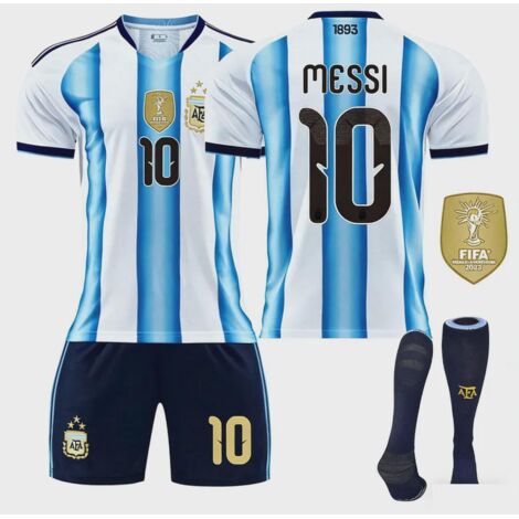 Maillot domicile Argentine 2026 No. 10 Messi, tenue de football sèche-rapide pour adultes et enfants - Taille 20