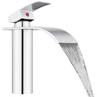 Rubinetto Lavabo Bagno Moderno a Cascata – Adatto a Tutti i Lavabi