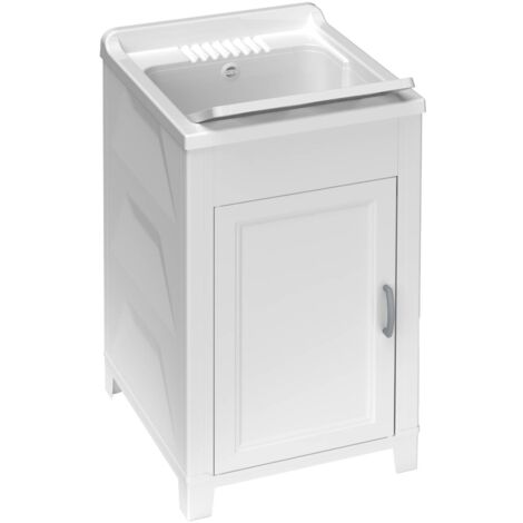 Schrank mit Waschbecken aus Harz 45x50 für Aussen und innen mit Waschbrett