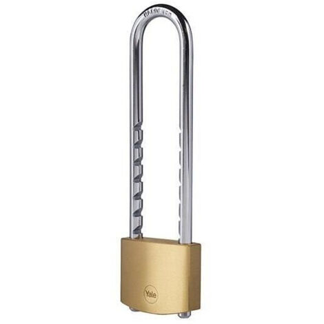YALE Candado de latón - Apertura 50 mm - 3 llaves - Grillete ajustable - 24259000