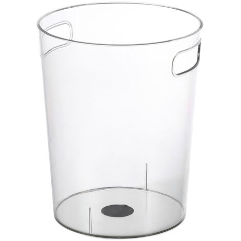 Transparenter PET-Mülleimer, Aufbewahrungseimer für Küche und Wohnzimmer, Eisbehälter, 16,5 x 14 x 17,5 cm (1/2)