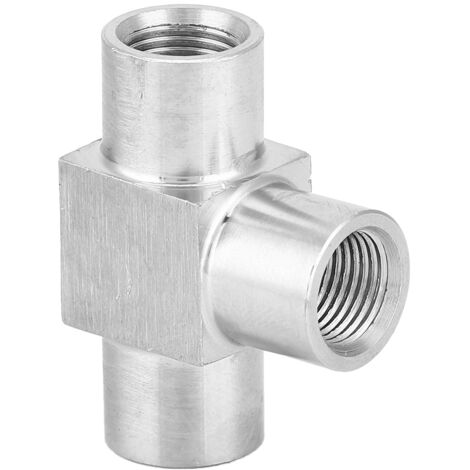 Produktbild von 3-Wege-Rohrverschraubung Aus Edelstahl 316 – T-Stück 25 Mm (1 Zoll), Hochglanzpoliert, Korrosionsbeständig, Für Rohrverbindungen