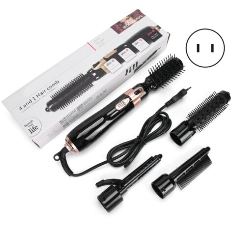 Automatischer 4-in-1-Lockenstab, multifunktional mit Keramik-Heizelement, 2 Temperaturstufen, 110-V-US-Stecker (1/5)