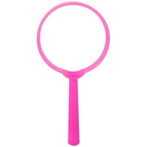 Tragbare Leselupe mit Kunststoffgriff für Kinder und Schüler – Rosa (1/5)