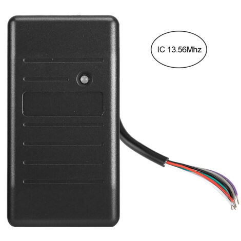 Wiegand 26/34 125-kHz-RFID-Kartenleser für Zutrittskontrolle, wasserdicht, schwarz, 13,56-MHz-IC