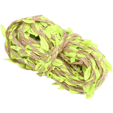10 m lange, fluoreszierend grüne künstliche Blättergirlande für Hochzeiten, Garten, Partys und Heimdekoration (1/5)
