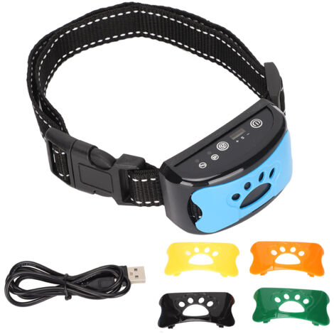 Wiederaufladbares Antibellhalsband mit 2 Modi, wasserdicht und mit automatischer Verriegelung für Hunde (1/5)