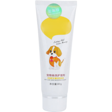 Haarfärbegel für Haustiere – Temporäre Farbe für Katzen und Hunde – Haustierzubehör (Weihnachtsgrün, 80 ml)