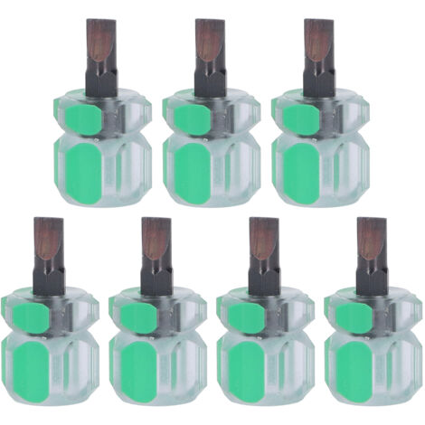 7-teiliges multifunktionales, robustes Schlitzschraubendreher-Set für Nähmaschinen, ergonomischer, rutschfester Griff (1/5)