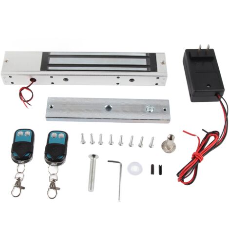 280 kg elektromagnetisches Schloss für Glas- und Aluminiumtüren, Fernbedienung inklusive, Unterputzmontage, breiter Wechselspannungsbereich. (1/5)
