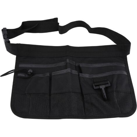 Werkzeugtasche für Elektriker mit mehreren Fächern und verstärktem Gürtel, vielseitig und praktisch (Schwarz) (1/5)