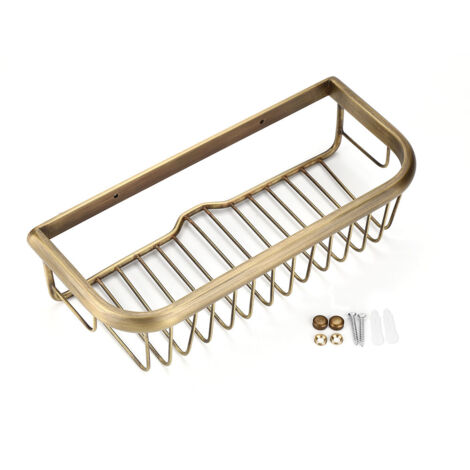 Duschablage aus massivem Kupfer, 30 cm, Wandhalterung für Seife und Shampoo, Badezimmerregal (1/5)