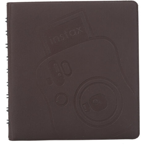 Sofortbildalbum mit 68 Fächern für Fujifilm Instax Mini 7s 8 – Braune Aufbewahrungstasche (1/5)