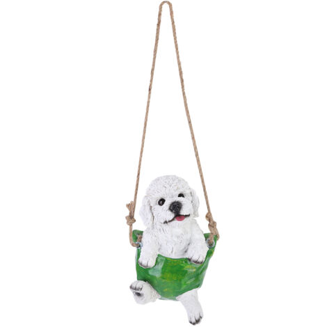 Realistische Hundefigur aus Kunstharz für den Garten – Rasendekoration und Landschaftsgestaltung (1/5)
