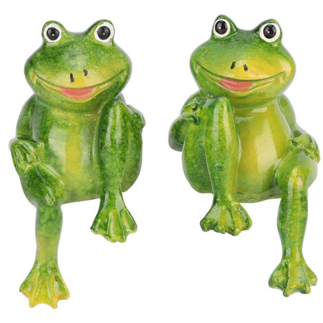 Froschfiguren aus Kunstharz für die Dekoration von Garten, Büro oder Zuhause (1/5)