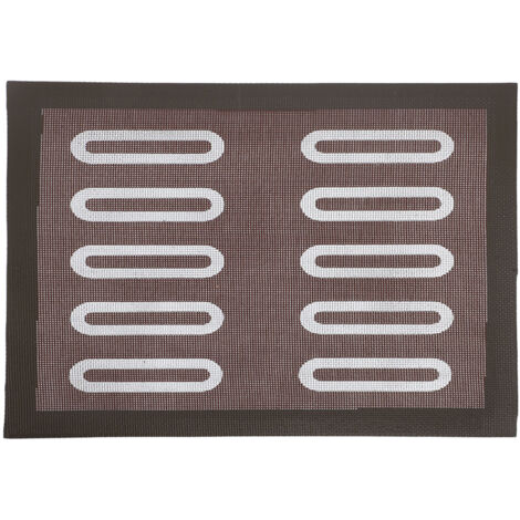 Wiederverwendbare, hitzebeständige Backmatte aus Fiberglas für ovales Brot (1/5)
