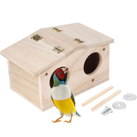 Vogelnest aus Holz – Bruthaus für Papageien und Schwalben (1/5)