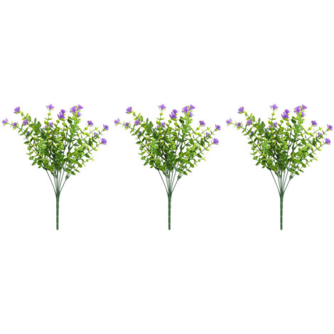 Künstlicher Blumenstrauß für den Außenbereich, perfekt für Garten, Hochzeit und Heimdekoration – Lila (1/5)