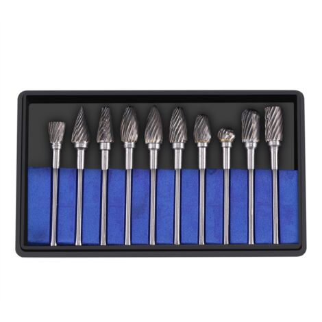 10 Hartmetall-Fräser, 3 mm Schaft, 6 mm Durchmesser, zum Schneiden und Gravieren