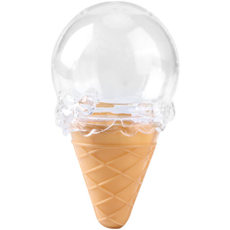 Transparente, eiscremeförmige Pralinenschachtel – ideal als Geschenk zu Hochzeiten, Weihnachten oder Babypartys – Gelb (1/5)