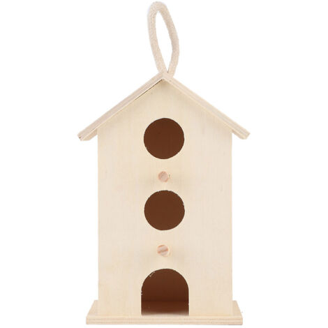 Hängendes Vogelhaus aus Holz für Papageien – Nist- und Ruhehaus für den Außenbereich (1/5)