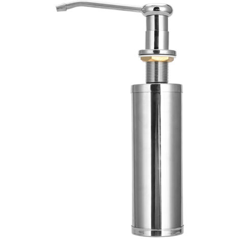 300-ml-Seifenspender aus Edelstahl für die Küchenspüle – Handpumpe für Flüssigwaschmittel
