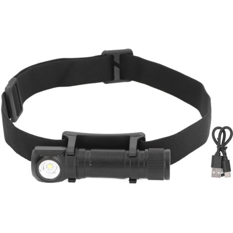 Leistungsstarke, per USB aufladbare 2000-Lumen-Stirnlampe mit 6 Leuchtmodi, wasserdicht nach IP65, integriertem Magneten und abnehmbarem Design für Laufen, Trekking und Radfahren.