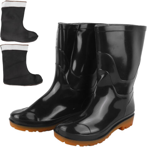 Herren-Regenstiefel Größe 41 Wasserdicht Warm Rutschfest Bequem für Gartenarbeit und Autowäsche (1/5)