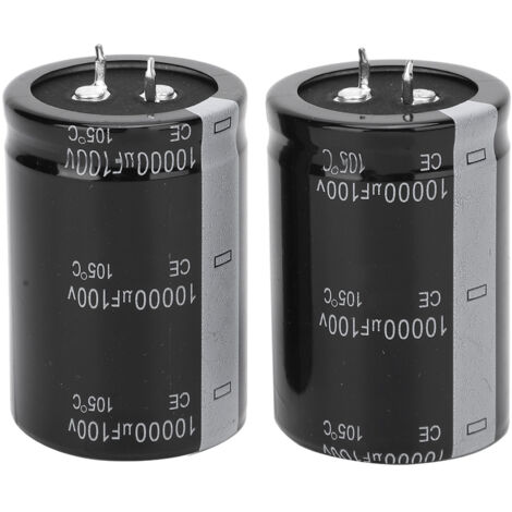 POPESQ® 2 Stk. Elektrolytkondensator 100 µF / 100 V – THT, Toleranz 20%, #A6002