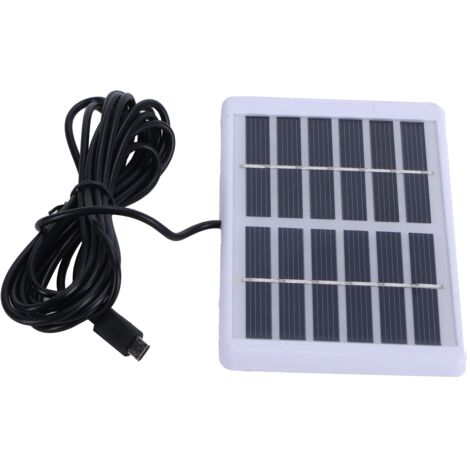 6V 1,2W Solarpanel mit Micro-USB-Anschluss, polykristallines Ladegerät für tragbare Geräte (1/5)