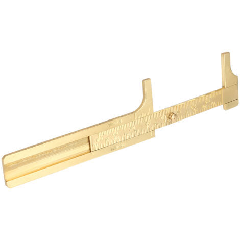Mini-Messschieber Aus Kunststoff 0–80 Mm – Doppelskala Mm/Zoll, Für Schmuck & Industrie, Weiß