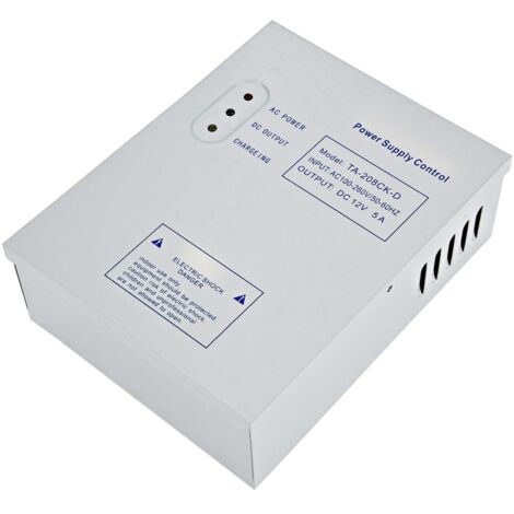 12V 5A geschaltetes Netznetzteil für Türzugangskontrollsysteme, 110-240V AC unterbrechungsfreie Stromversorgung (USV) (1/5)