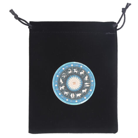 Aufbewahrungsbeutel (15 x 11,5 cm) für Karten, Tarotkarten, Schmuck und Münzen mit Kordelzug