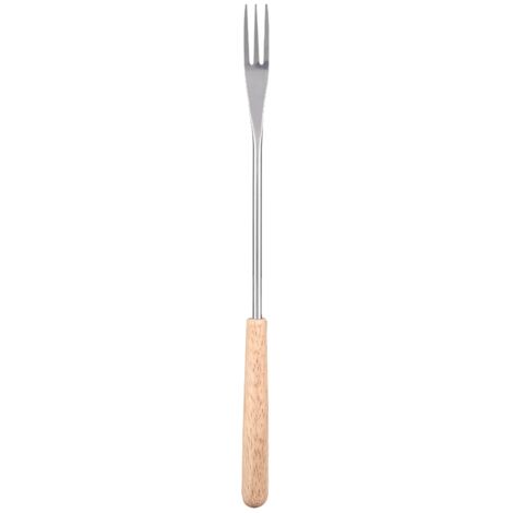 26,5 cm lange Grillgabel aus Holz für Camping und Picknicks (1/5)