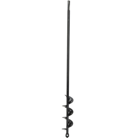 Spiralbohrer aus hochkohlenstoffhaltigem Stahl – Sechskantschaft – 4 x 45 cm – Ideales Pflanzwerkzeug